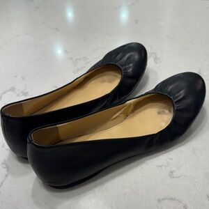J.Crew Classic Black Leather Women’s Ballet Flats
